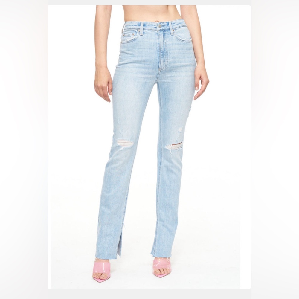 Pistola raw hem Colleen slit high waist denim size 27 new